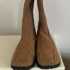 Brown Suede Ankle Boots